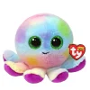 Barn TY Beanie Boo Bubbles – den färgglada och kramiga bläckfisken! H. 15,5 cm