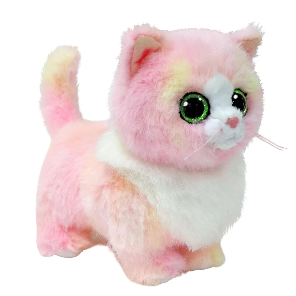 Barn TY Beanie Boo Cat Pink – en väldigt söt och rosa katt! H. 15,5 cm