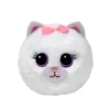 TY Beanie Bouncers Purdy – en vit katt som cker om att studsa & gosa! Ø7,5 cm | Barn Gosedjur