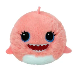 Barn TY Beanie Bouncers Reef Shark – den söta och studsiga rosa hajen Reef! Ø7,5 cm