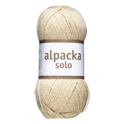 Järbo Ullgarn Alpacka Solo 50g beige – 29102 Ginger beige | Ullgarn