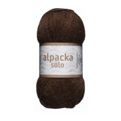 Järbo Ullgarn Alpacka Solo 50g brun – 29105 Chocolate brown | Ullgarn