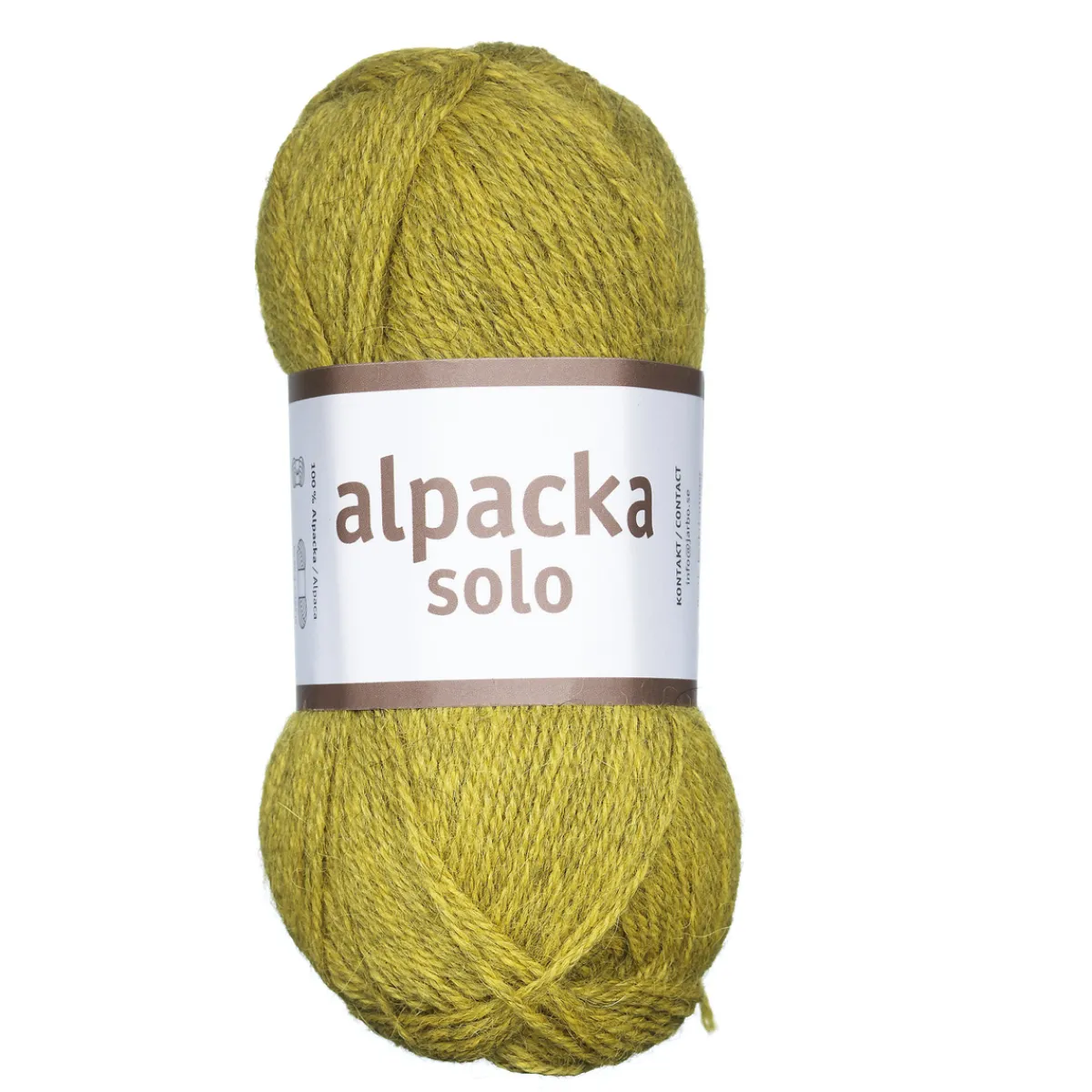 Järbo Ullgarn Alpacka Solo 50g limegrön – 29127 Passion yellow