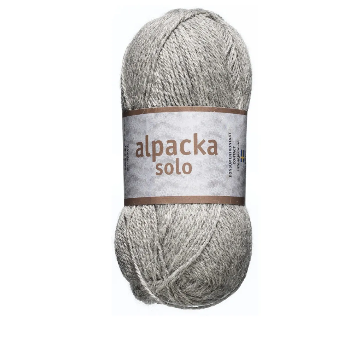 Järbo Ullgarn Alpacka Solo 50g ljusgrå – 29106 Light grey
