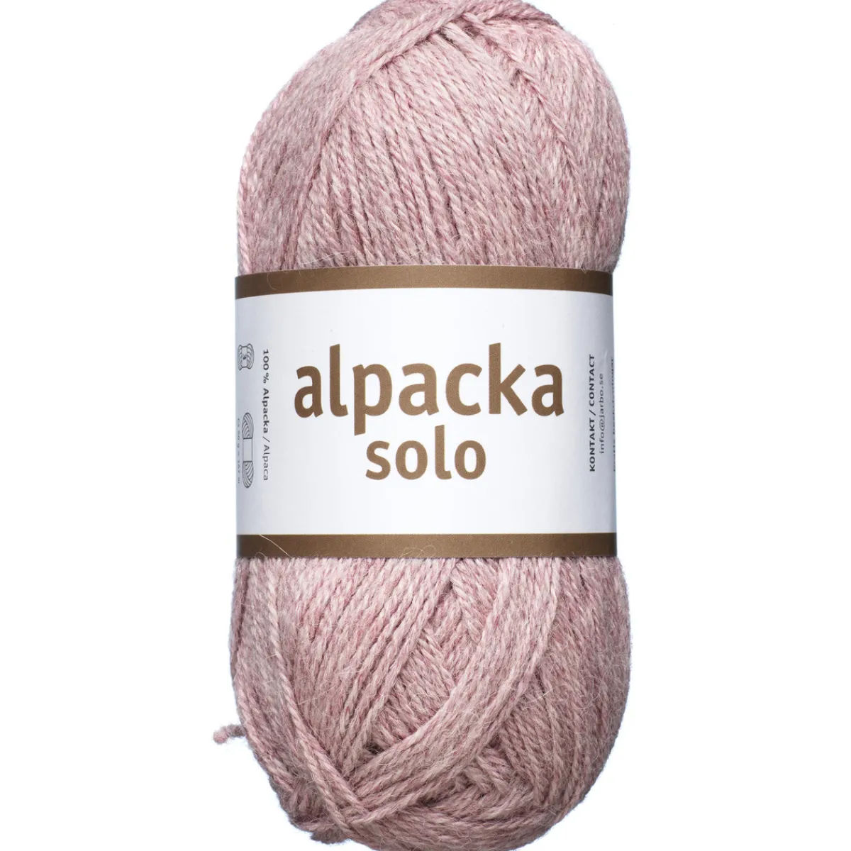 Järbo Ullgarn Alpacka Solo 50g puderrosa – 29126 Ballerina pink | Ullgarn
