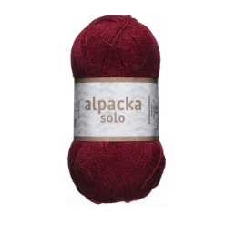 Järbo Ullgarn Alpacka Solo 50g vinröd – 29110 Maroon red