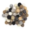 Nepal Wool Ullkulor Ø10mm 50-pack, mix med naturfärger
