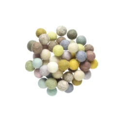 Nepal Wool Ullkulor Ø10mm 50p pastell