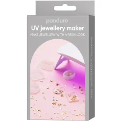 Panduro Jewellery UV Jewellery Maker, startkit för att skapa egna vackra smycken och charms med UV-ljus