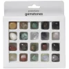 Panduro Hobby Vackra gemstones i form av halvädelstenar och naturstenar för dekoration 20-pack