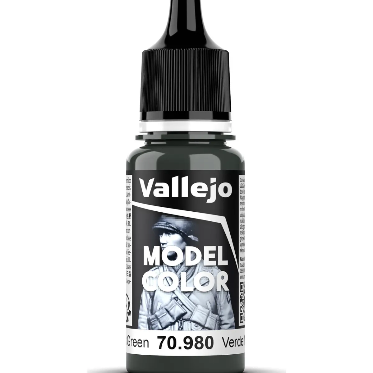 Vallejo Model Color 18 ml Black green mat 980 | Hobbyfärger
