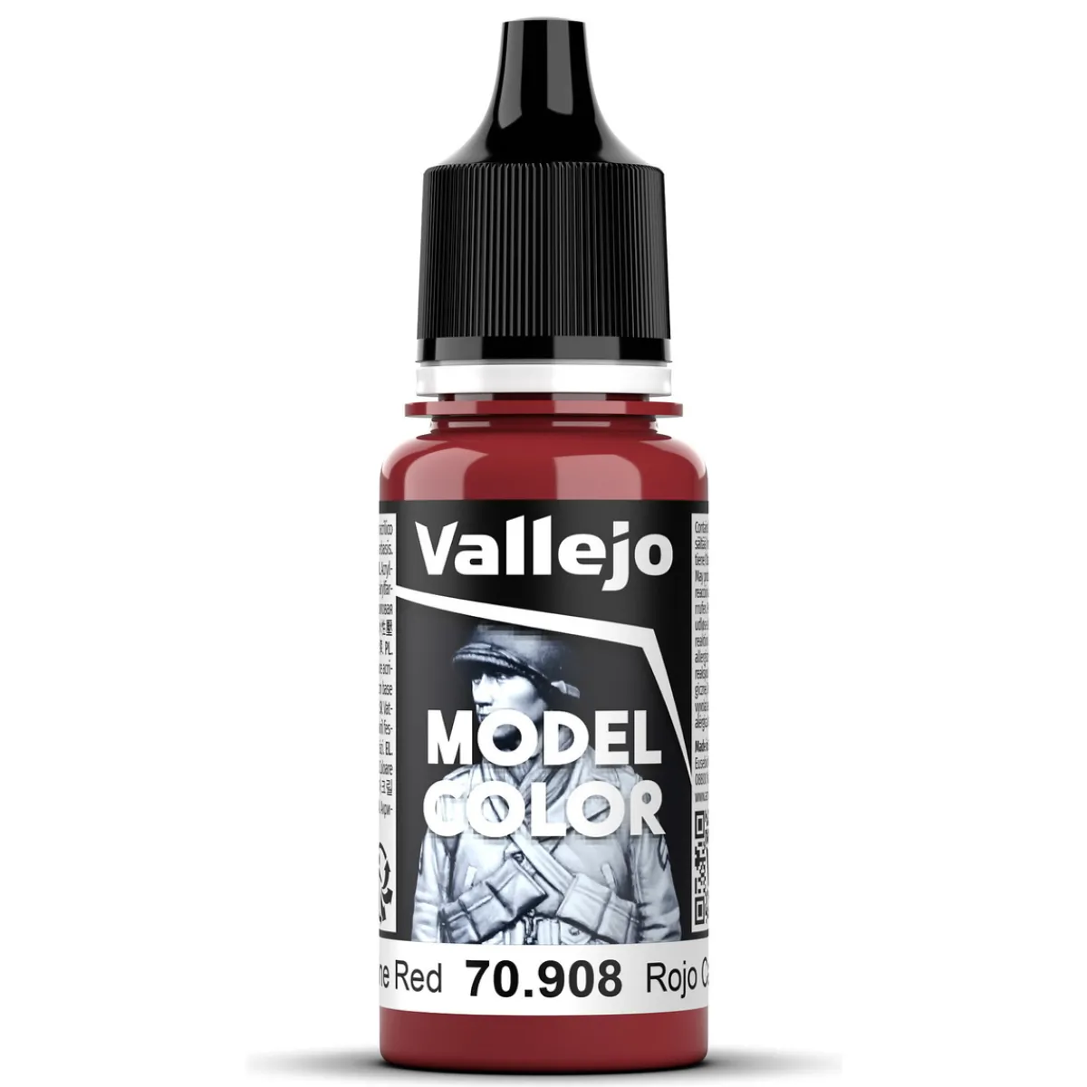 Vallejo Model Color 18 ml Carmine red mat 908 | Hobbyfärger