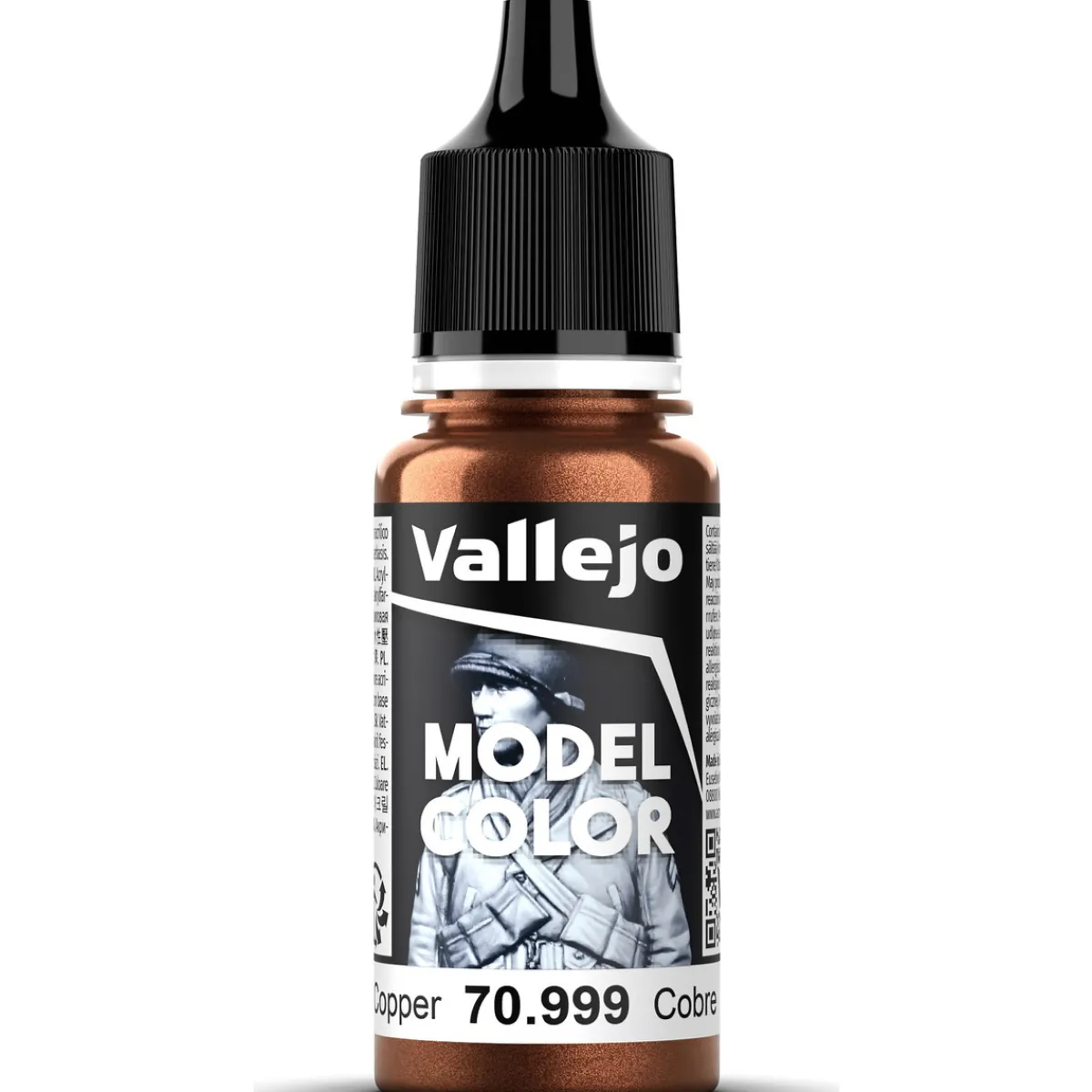 Vallejo Model Color 18 ml Copper metallic 999 | Hobbyfärger