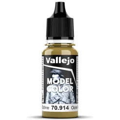 Vallejo Model Color 18 ml Green ochre mat 914 | Hobbyfärger