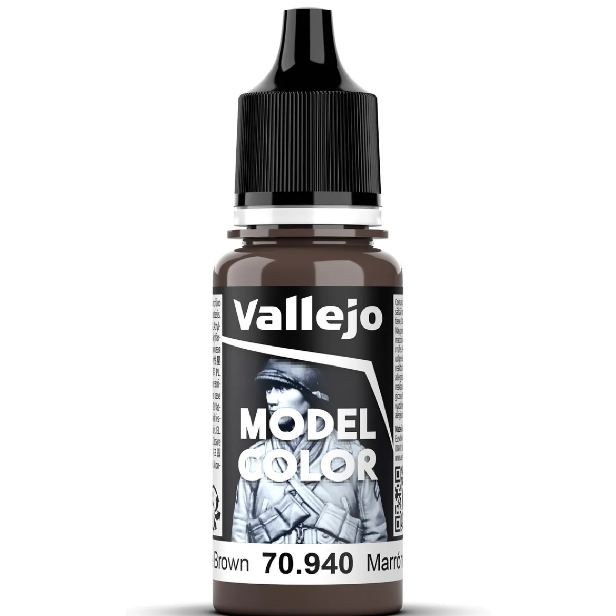 Vallejo Model Color 18 ml Saddle brown mat 940 | Hobbyfärger