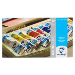 Van Gogh akvarellfärger i set – 12x10 ml basfärger