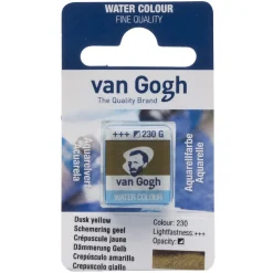 Van Gogh akvarellfärg halvkopp – Dusk Yellow 230 | Akvarell- & Vattenfärger