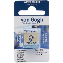 Van Gogh akvarellfärg halvkopp – Titanium Buff 291 | Akvarell- & Vattenfärger