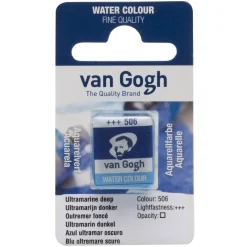 Van Gogh akvarellfärg halvkopp – Ultramarine Deep 506 | Akvarell- & Vattenfärger