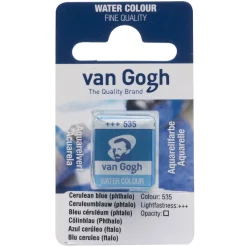 Van Gogh akvarellfärg halvkopp – Cerulean Blue Phthalo 535 | Akvarell- & Vattenfärger