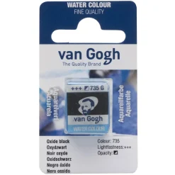 Van Gogh akvarellfärg halvkopp – Oxide Black 735 | Akvarell- & Vattenfärger