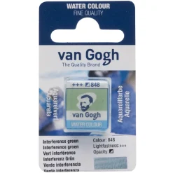 Van Gogh akvarellfärg halvkopp – Interference Green 848 | Akvarell- & Vattenfärger
