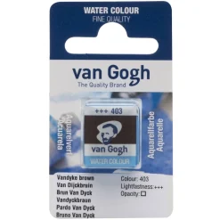 Van Gogh akvarellfärg halvkopp – Vandyke Brown 403 | Akvarell- & Vattenfärger