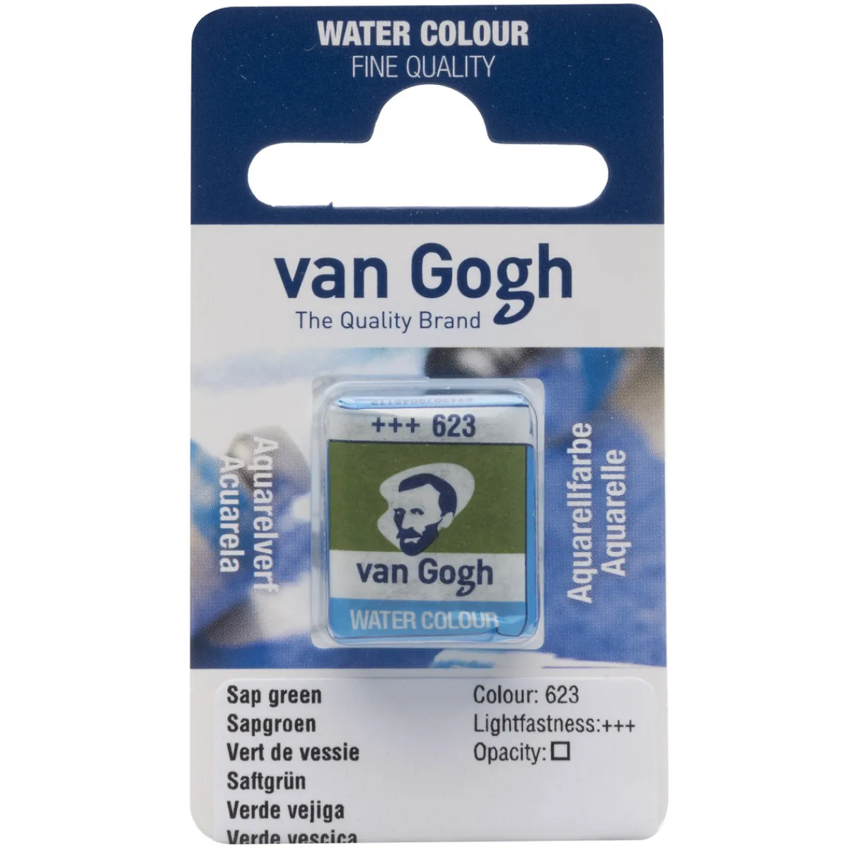 Van Gogh akvarellfärg halvkopp – Sap Green 623