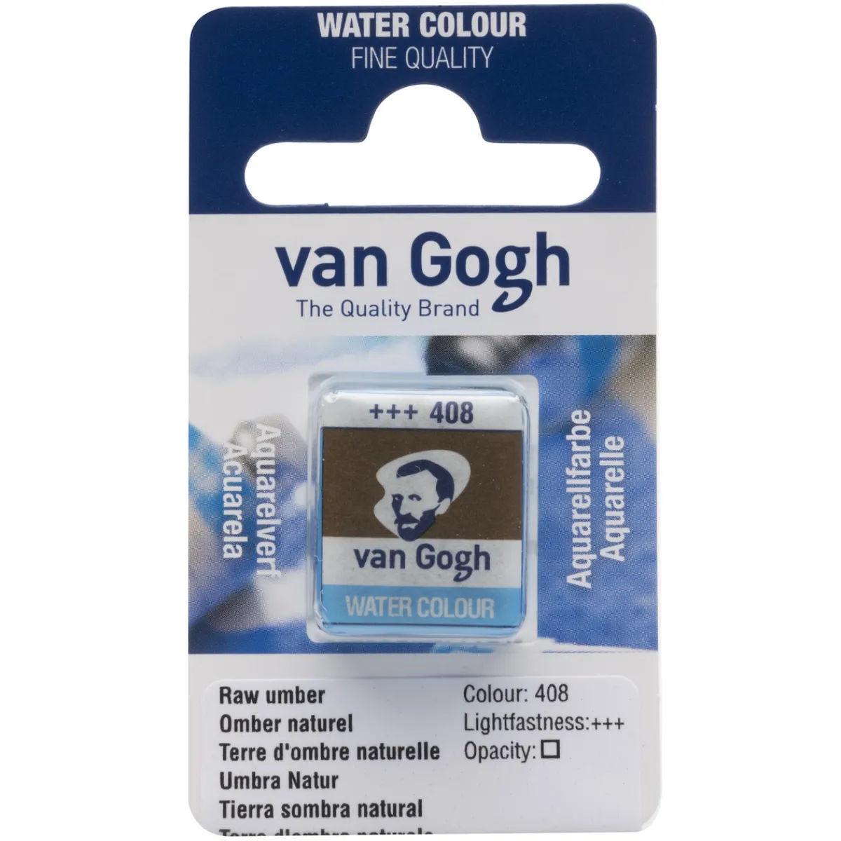 Van Gogh akvarellfärg halvkopp – Raw Umber 408 | Akvarell- & Vattenfärger