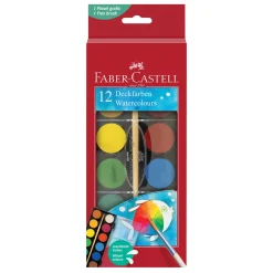 Faber-Castell Vattenfärger Täckande 12p | Barn Barnfärg