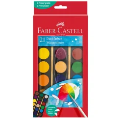 Faber-Castell Vattenfärger Täckande 21p | Barn Barnfärg