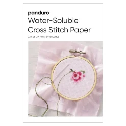 Panduro Hobby Vattenlösligt broderimellanlägg för korsstygn 22×28 cm