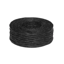 Panduro Jewellery Vaxad lintråd 45 meter på rulle, svart. 0,8 mm tjock | Lintråd