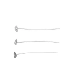 Panduro Hobby Vaxad veke med vekhållare, för ljusgele / gelljus, 10-pack. Längd 9 cm | Ljus Tillbehör