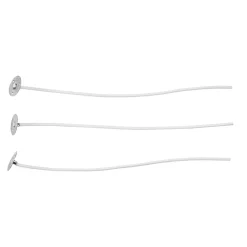 Panduro Hobby Vaxad veke med vekhållare, för ljusgele / gelljus, 10-pack. Längd 15 cm