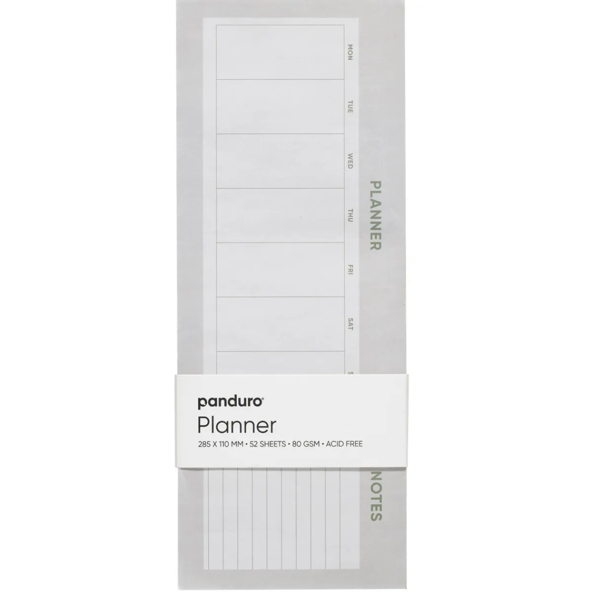 Panduro Hobby Veckoplanerare med utrymme för anteckningar, 285×110 mm, 52 ark | Notebooks