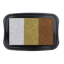 Tsukineko VersaColor Metallic stämpeldyna – guld, silver och brons