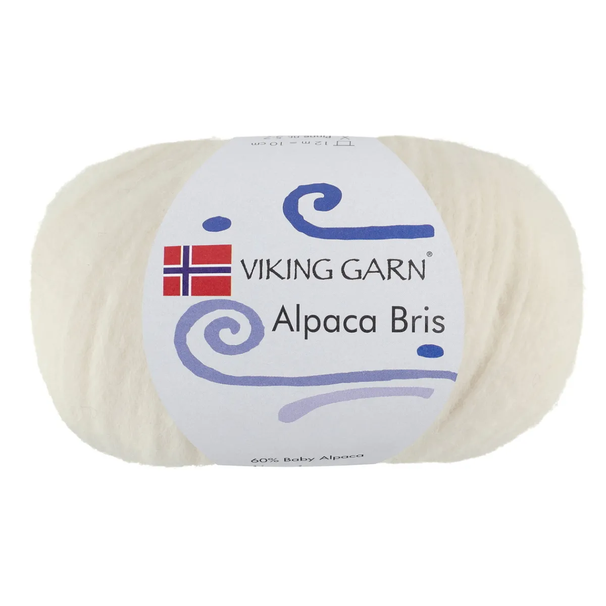 Viking Garn Alpaca Bris 50g naturvit 302 | Ullgarn