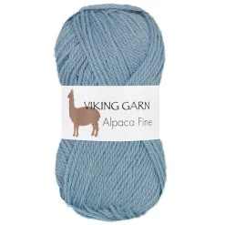 Viking Garn Alpaca Fine 50g blå 621