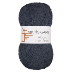 Viking Garn Alpaca Liten Storm 50g jeansblå 727 | Ullgarn