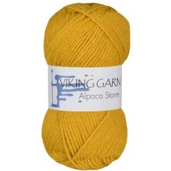 Viking Garn Alpaca Storm 50g currygul 545 | Ullgarn