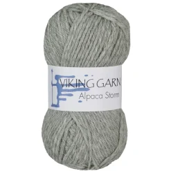 Viking Garn Alpaca Storm 50g ljusgrå 513 | Ullgarn