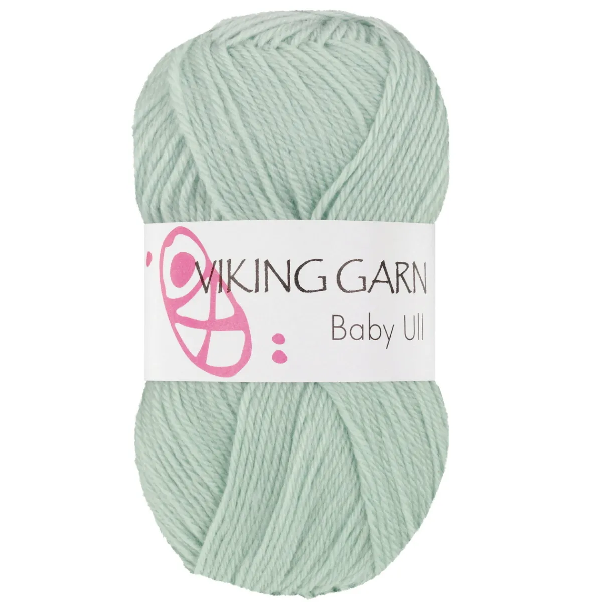 Viking Garn Baby Ull 50g mintgrön 337 | Ullgarn