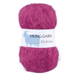 Viking Garn Mohrino 50g fuschia 573 | Mohairgarn