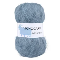 Viking Garn Mohrino 50g ljust gråblå 521