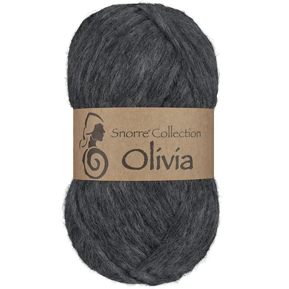 Viking Garn Olivia 50g antracitgrå
