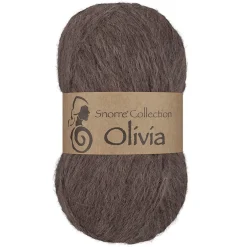 Viking Garn Olivia 50g brun | Ullgarn