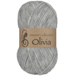 Viking Garn Olivia 50g grå | Ullgarn