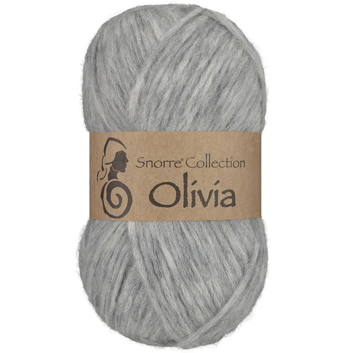 Viking Garn Olivia 50g grå | Ullgarn