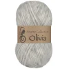 Viking Garn Olivia 50g ljusgrå | Ullgarn